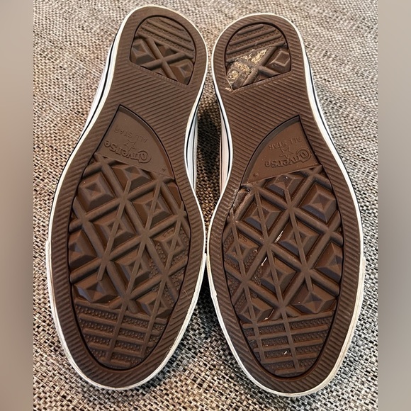 GRAY&WHITE Converse all star Chuck Taylor shoes size 8 double tongue EUC - Picture 10 of 16